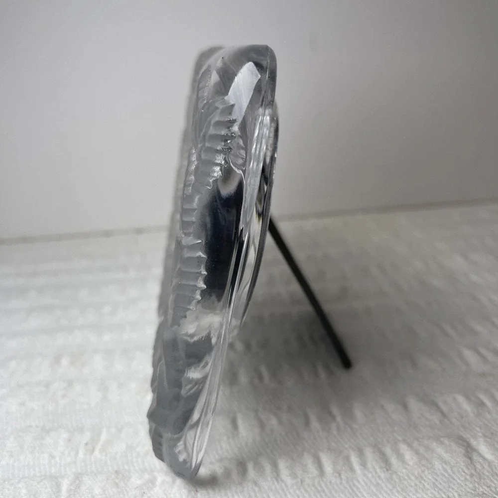 Vintage Home Beautiful Crystal Rose Clear Heart Frame 80s Cottage Boho Wedding